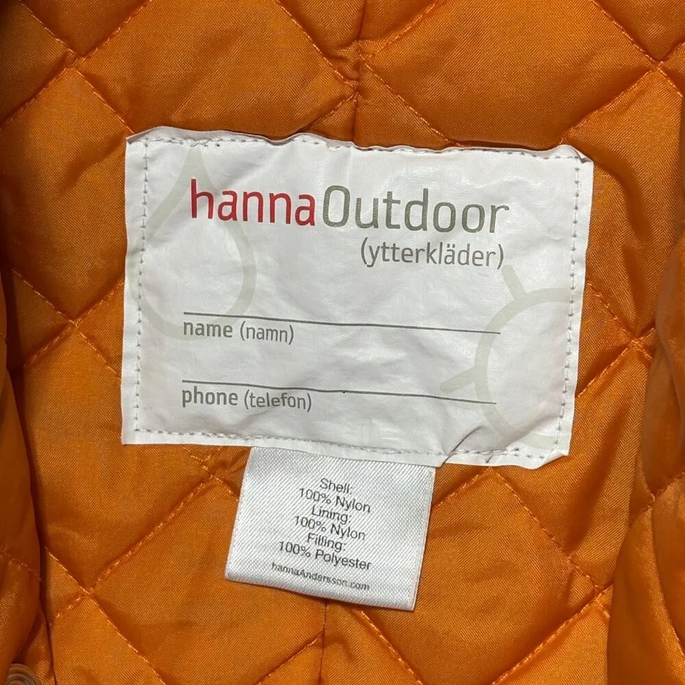 Hanna Andersson Baby Boy Snowsuit sz 60 3-6 months Blue Orange Hanna Outdoor